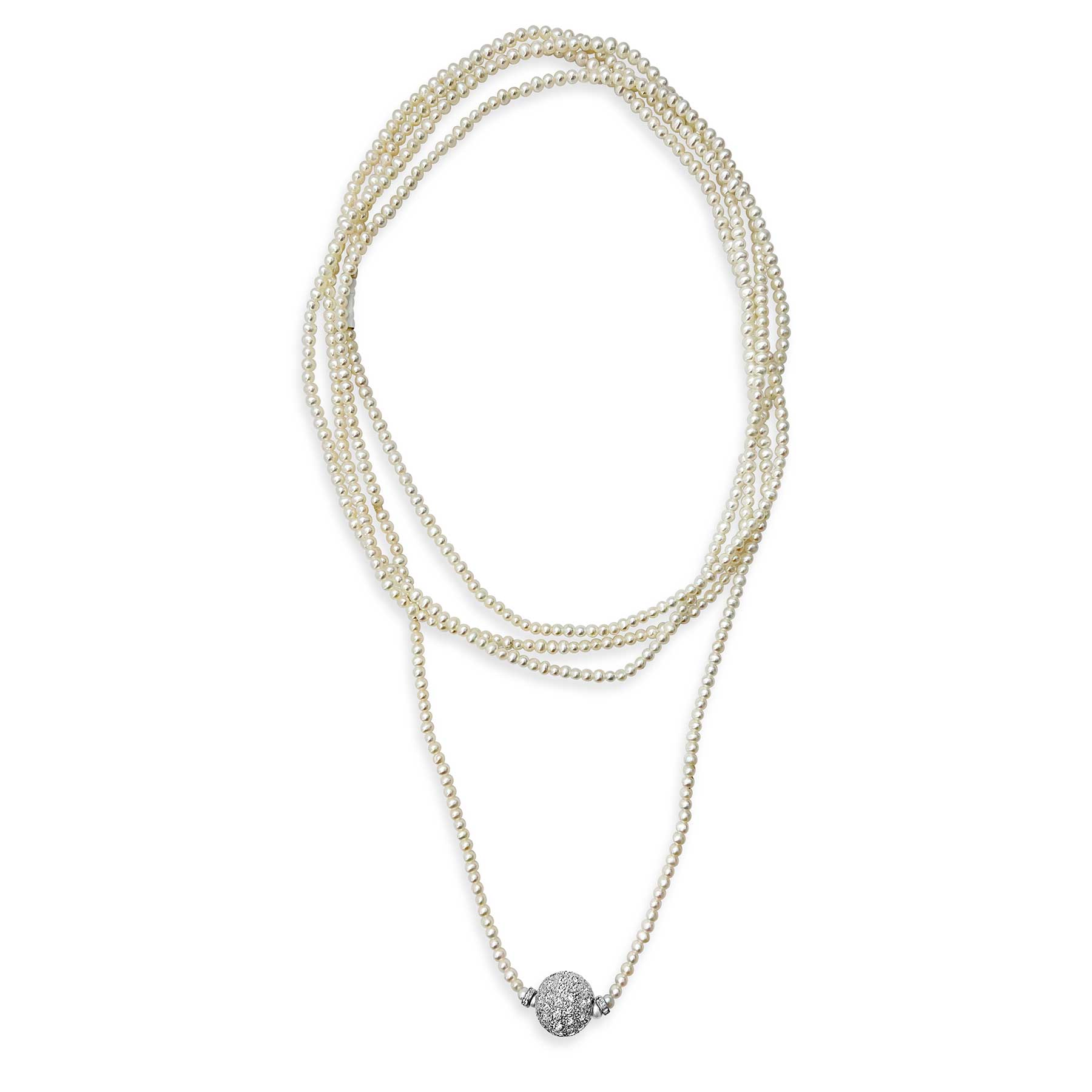Cape Cod Pavé Diamond Ball Necklace – Cape Cod Jewelers