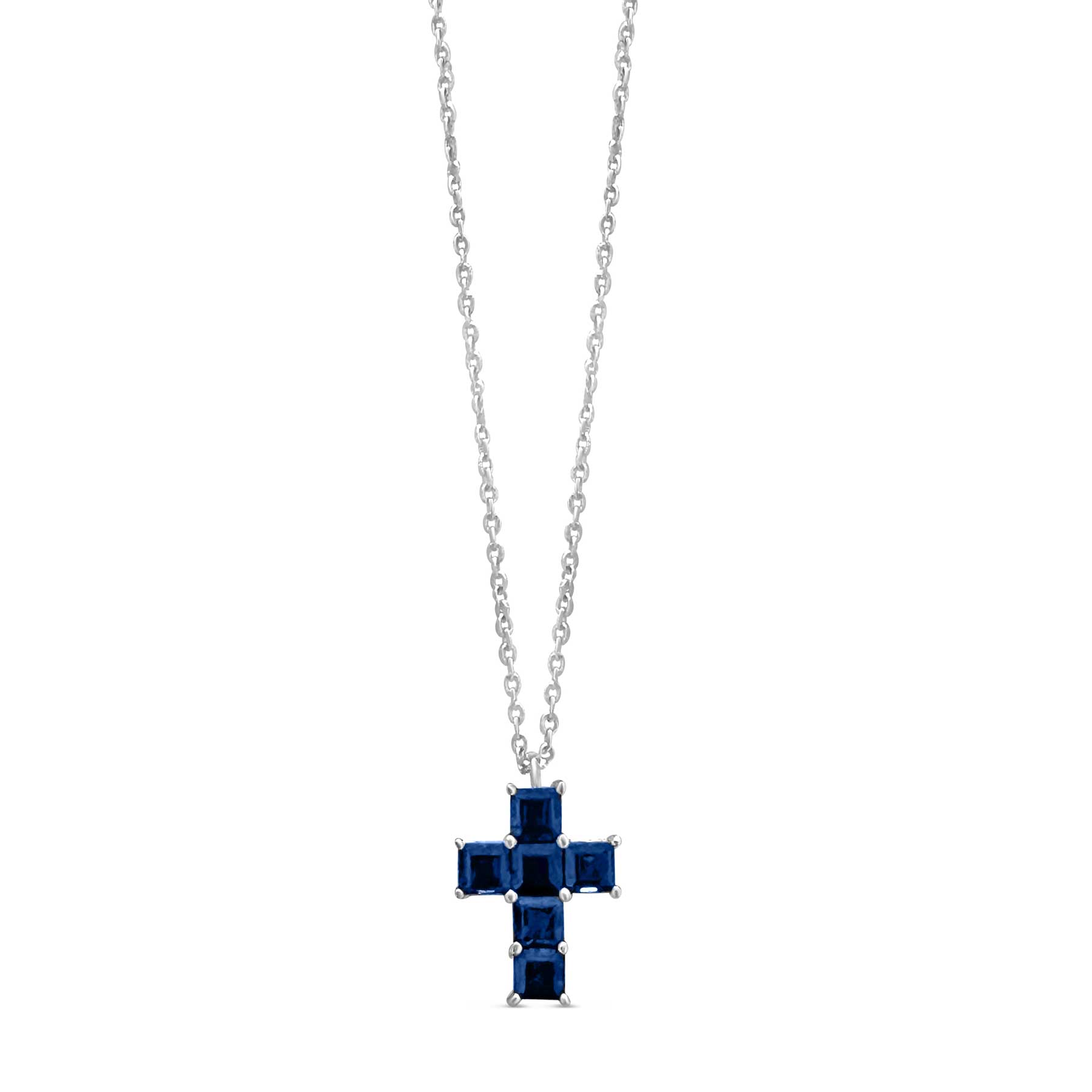 Layne White Enamel Cross Necklace - Jane Marie Jewelry, Gold Necklace -  Great Gift