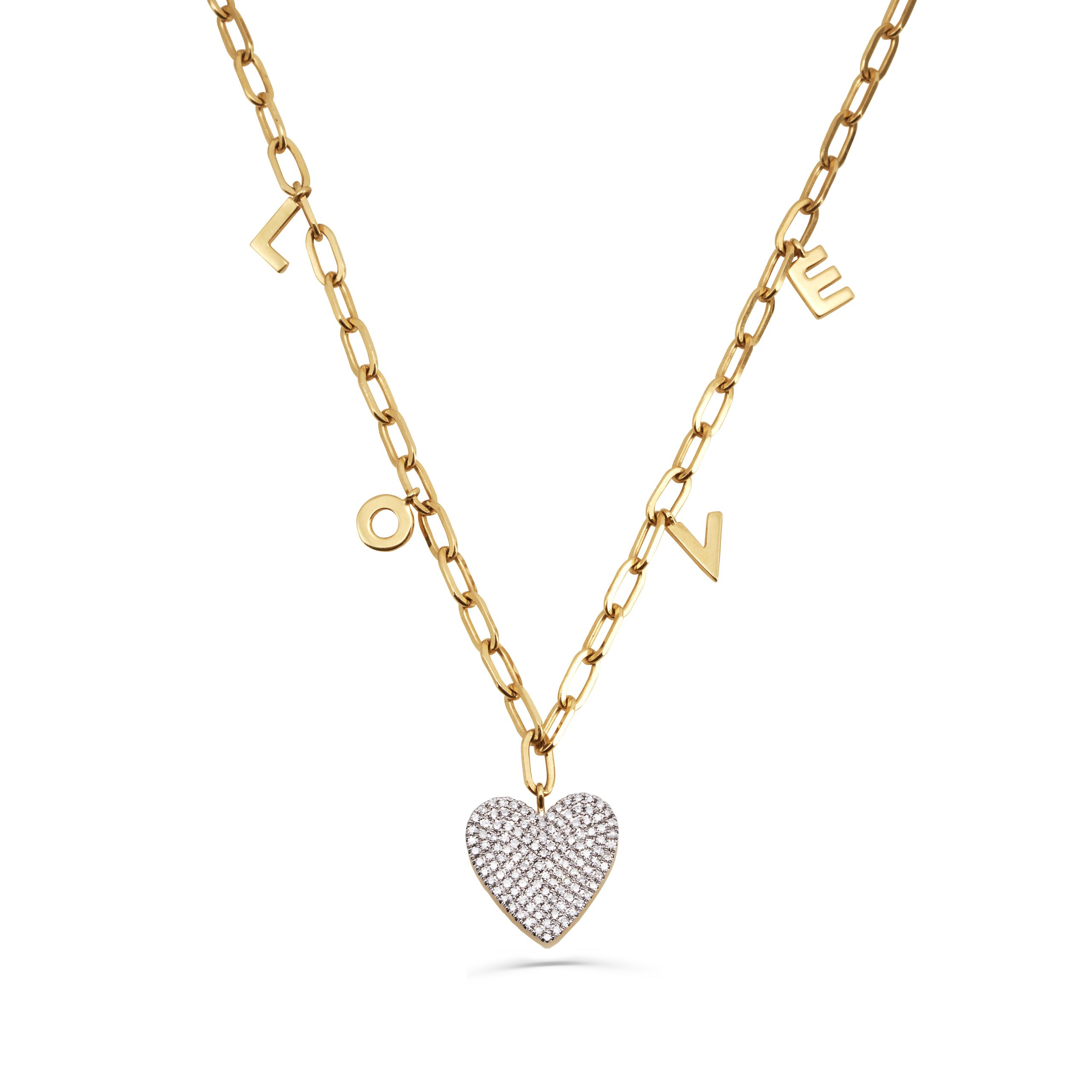 Love Diamond Heart Necklace